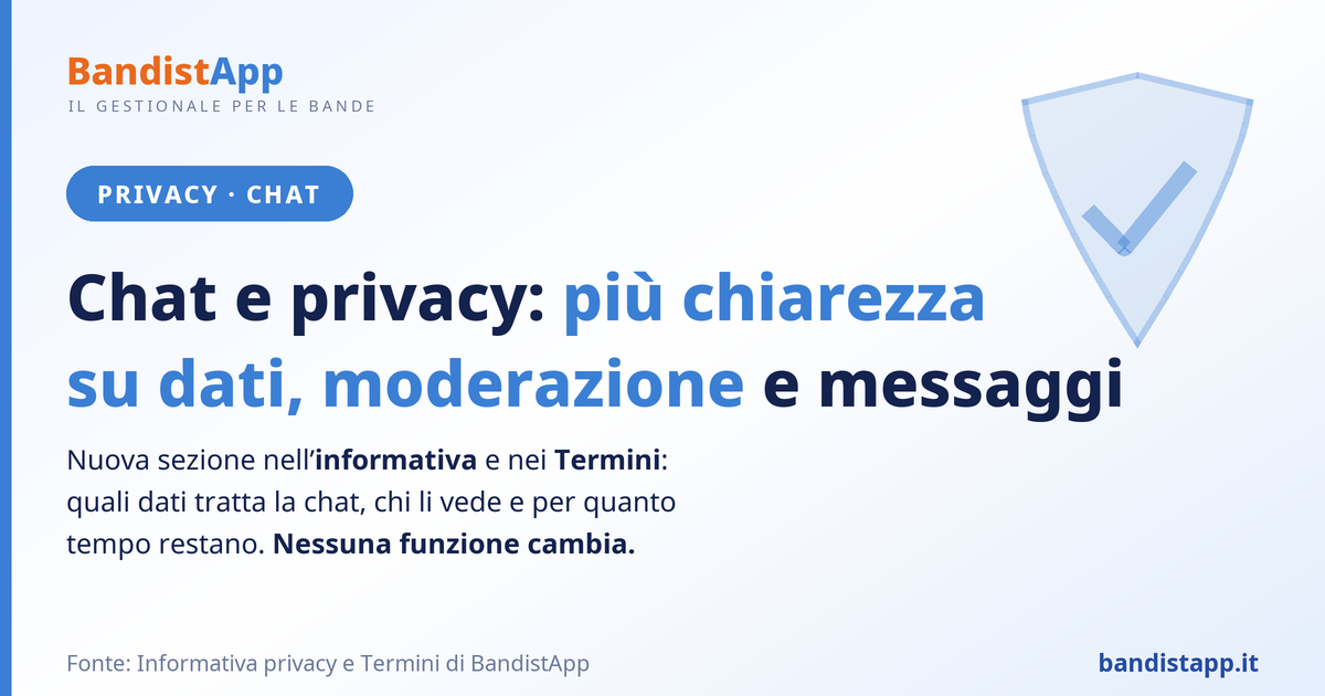 Chat: più chiarezza su dati, moderazione e conservazione dei messaggi
